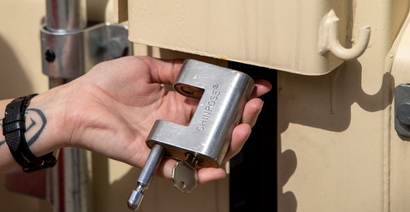 All-steel, high-security design that includes a locking system and/or LockBox for added protection